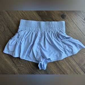 FP Movement by Free People Light Blue Get Your Flirt on Shorts